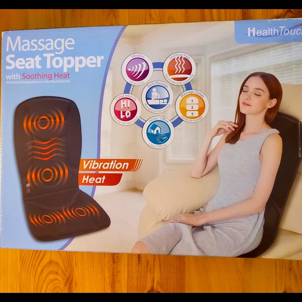 Massage and Heat Seat Topper by Health Touch is Brand New !